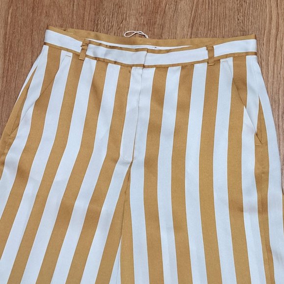 i Blues Goldenrod Striped Wide Leg Pants - Size 6 NWOT - Picture 5 of 8